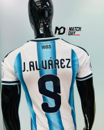 Argentina J.Alvarez #9 Jersey 2026 - Home (Player Version)